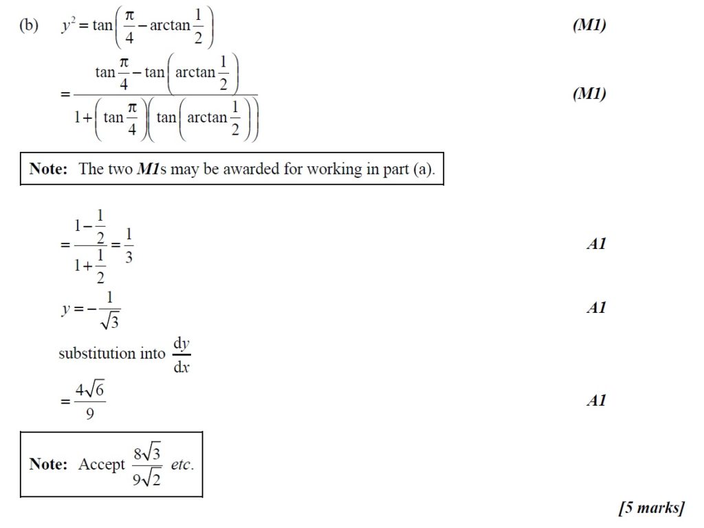 Ibdp Past Year Exam Questions – Application Of Differentiation – Ibdp 